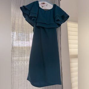S, Pinkblush royal blue maternity dress.